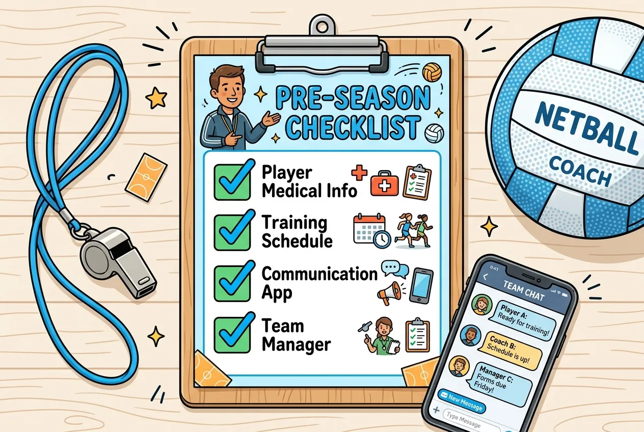 Pre-season checklist for volunteer coaches